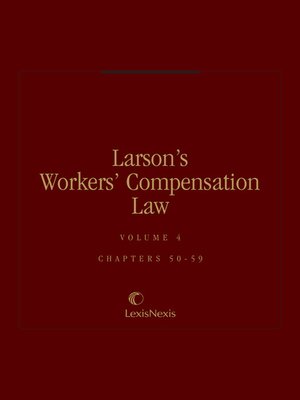 cover image of Larson's Workers' Compensation Law